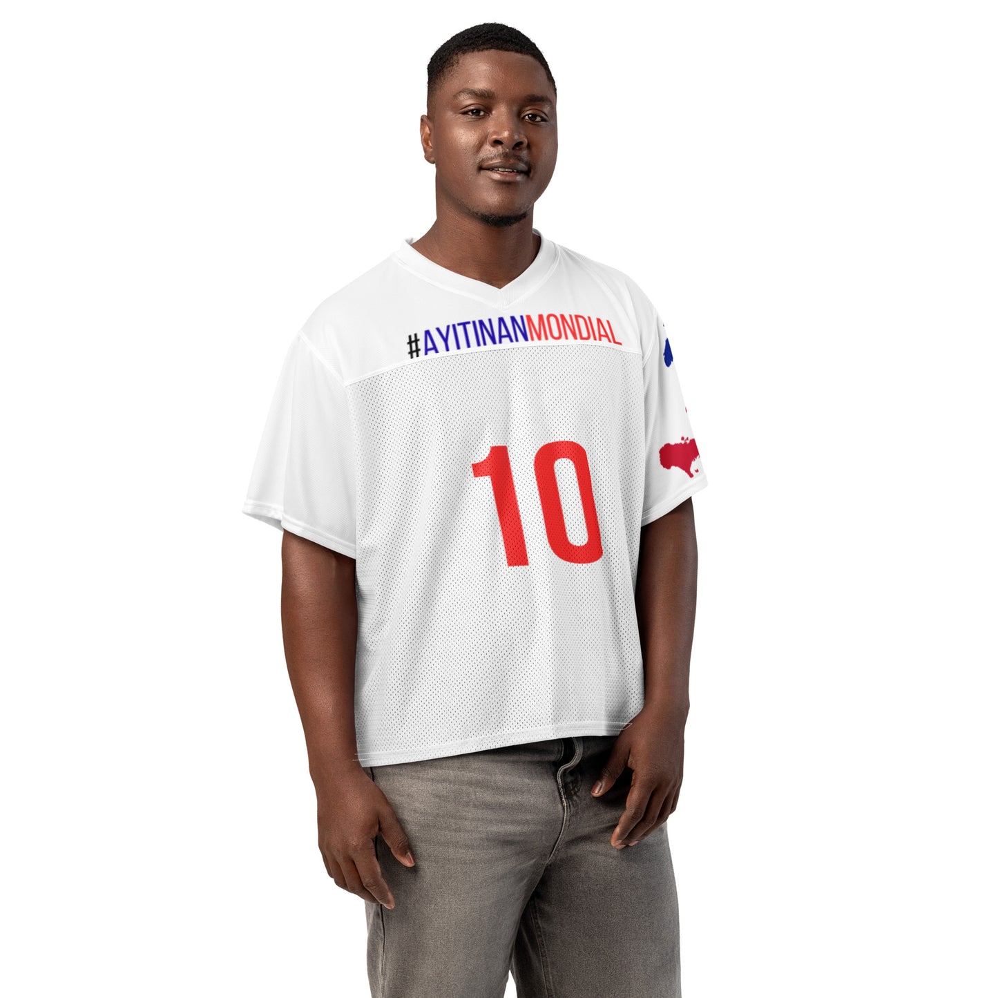 Haitian culture oversized t-shirt Ayiti Nan Mondial design