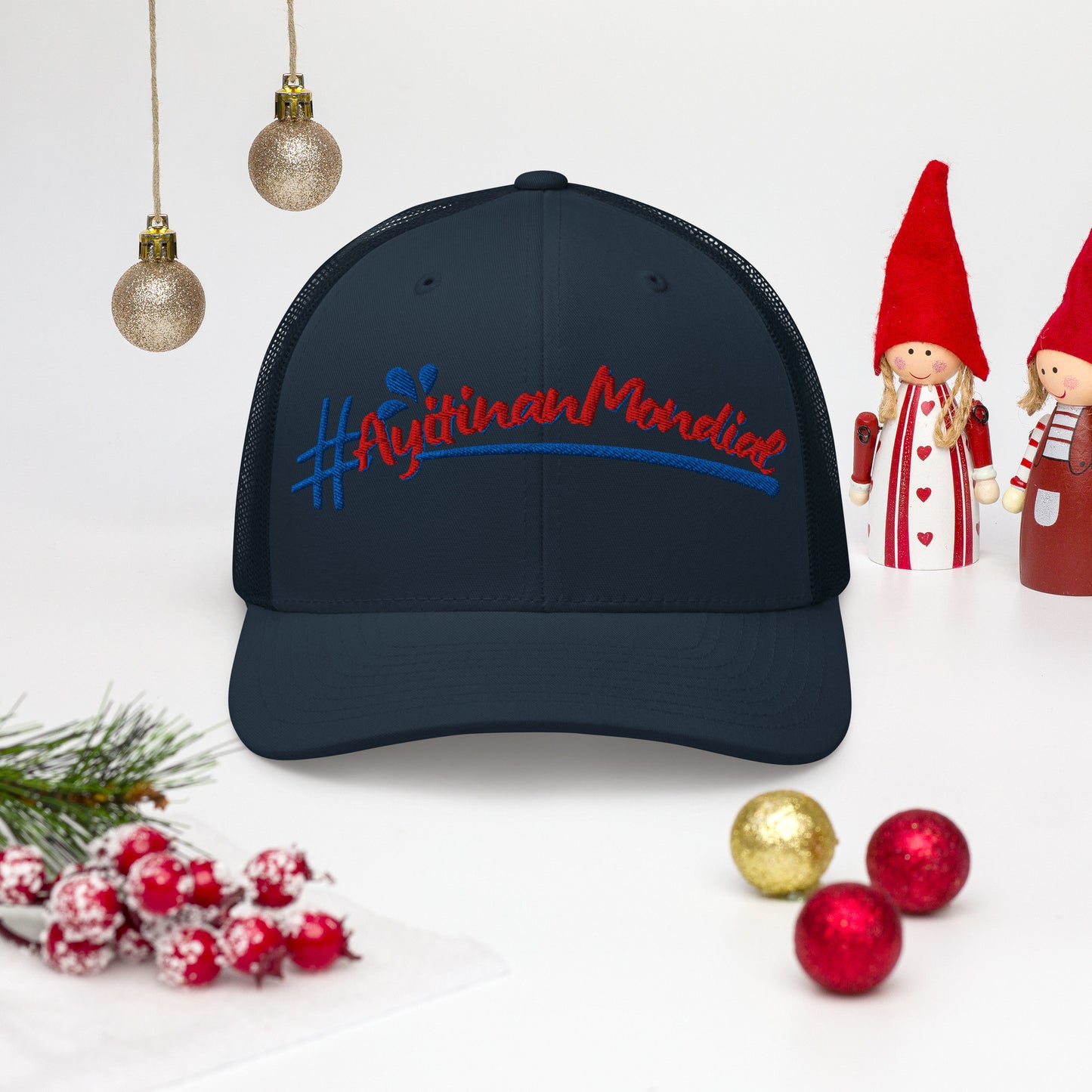 Haitian culture embroidered cap Ayitinanmondial collection